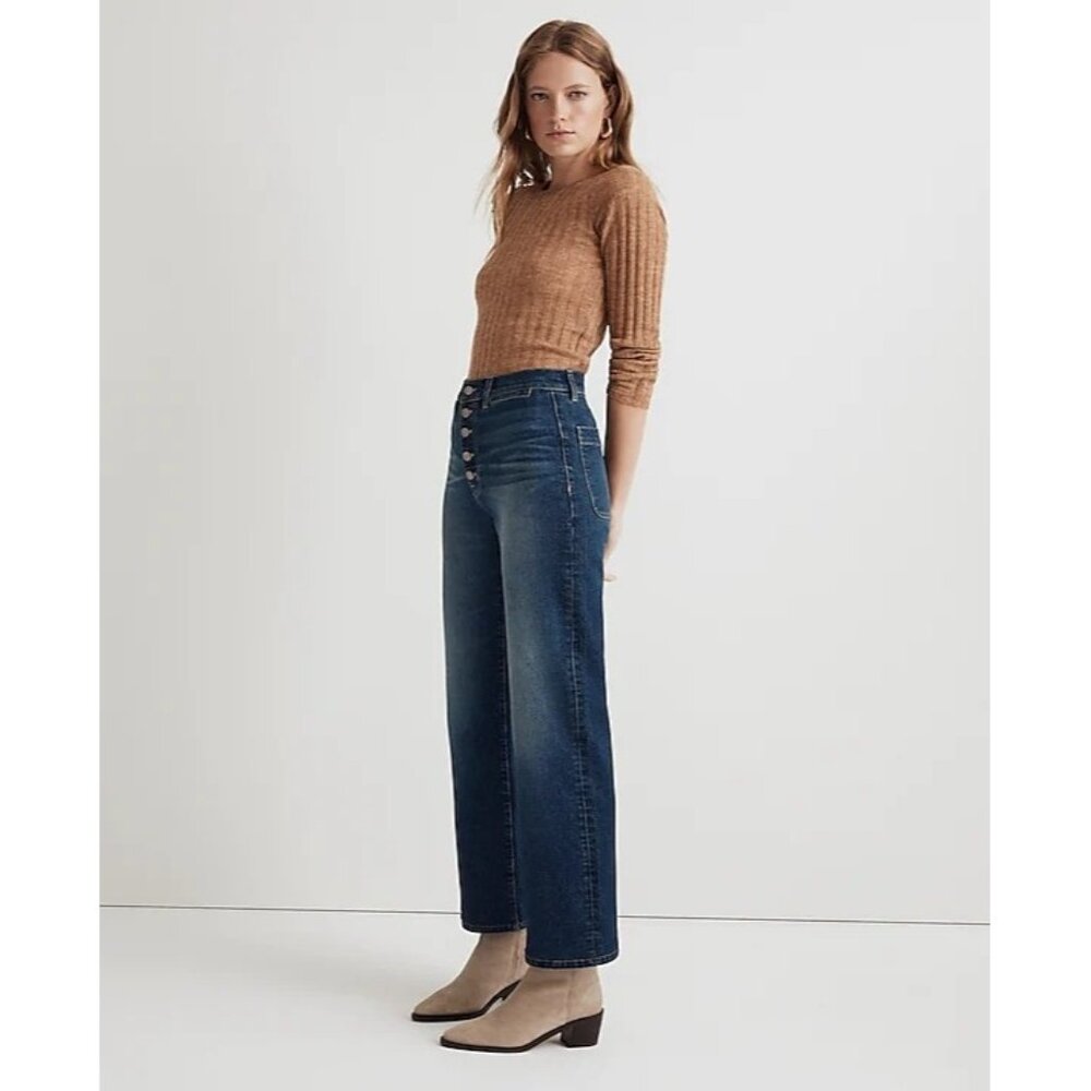 Madewell  The Perfect Vintage Wide-Leg Jean in Clemens Wash - Picture 3 of 10
